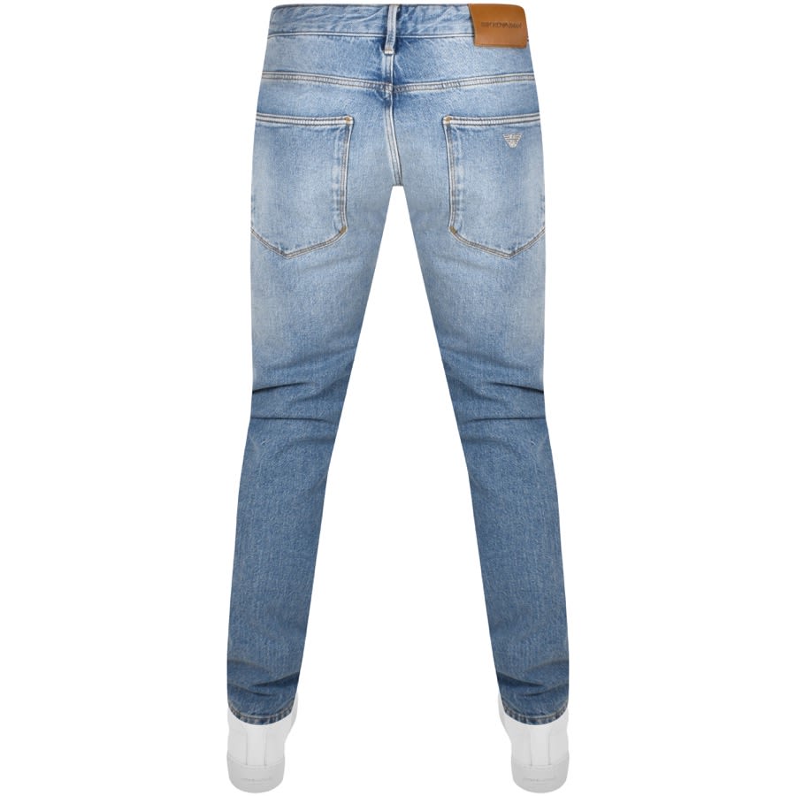 Emporio Armani J06 Light Wash Slim Fit Jeans Blue